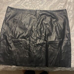 Faux Leather Mini skirt